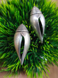 Elegant Silver Look-Alike Shell Stud Earrings for Everyday Style | Sarichka