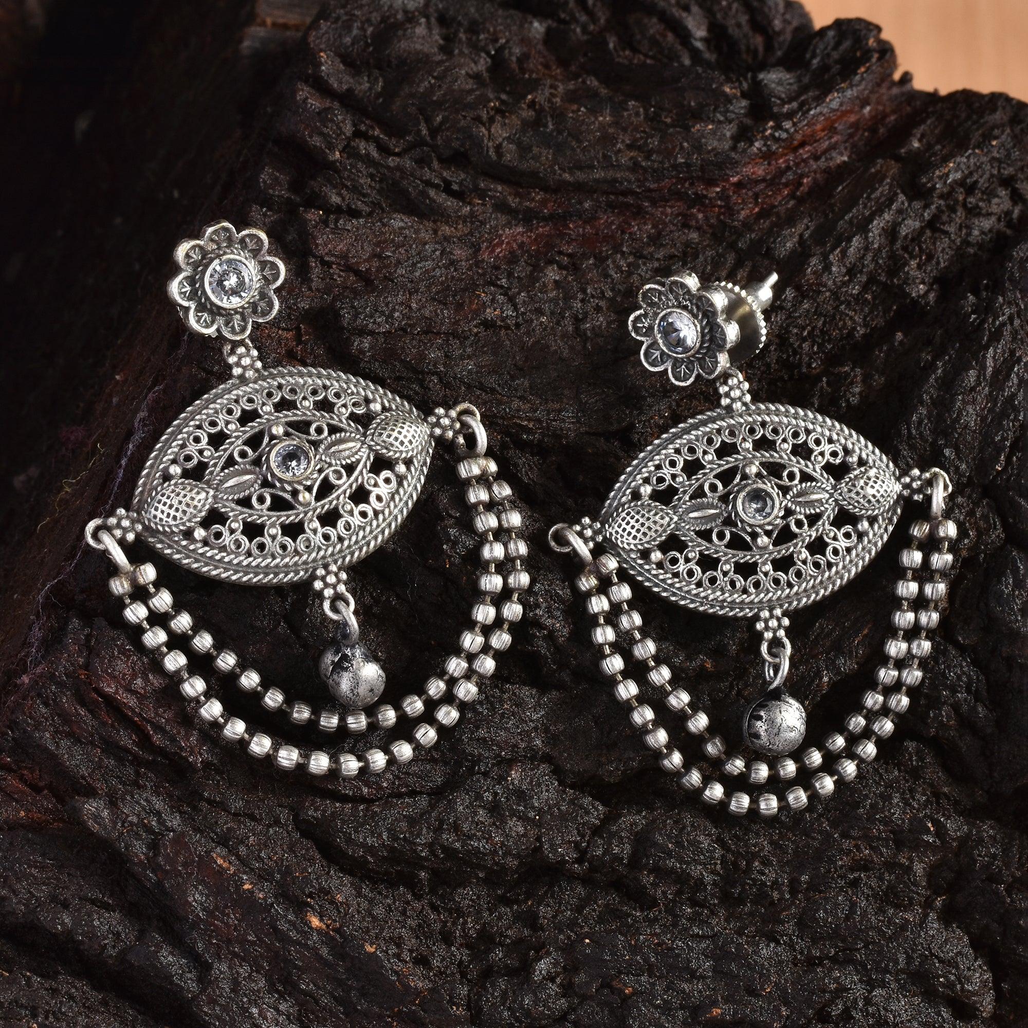Oxidised Earrings 