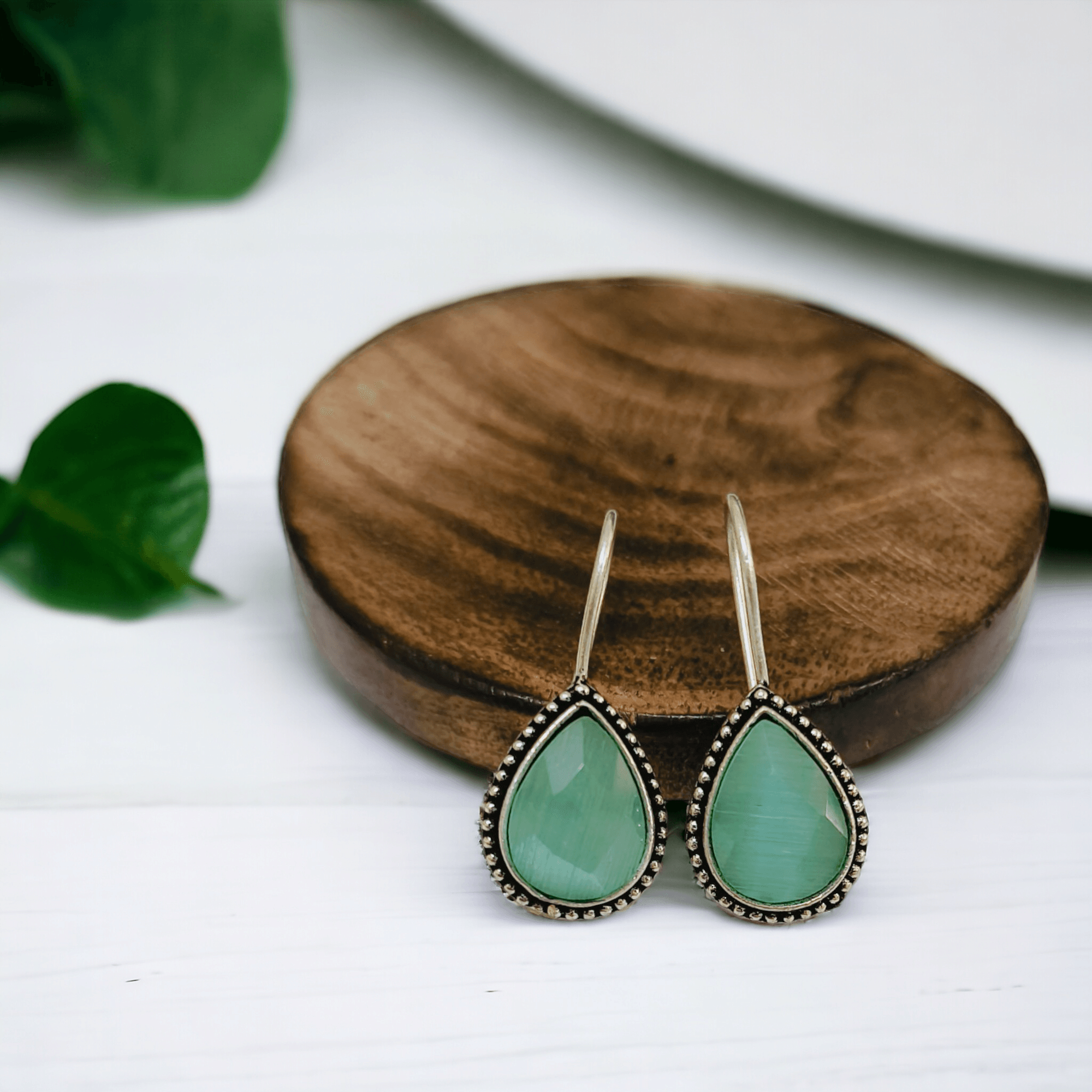 Drop Oxidized Hook Earrings | Sarichka