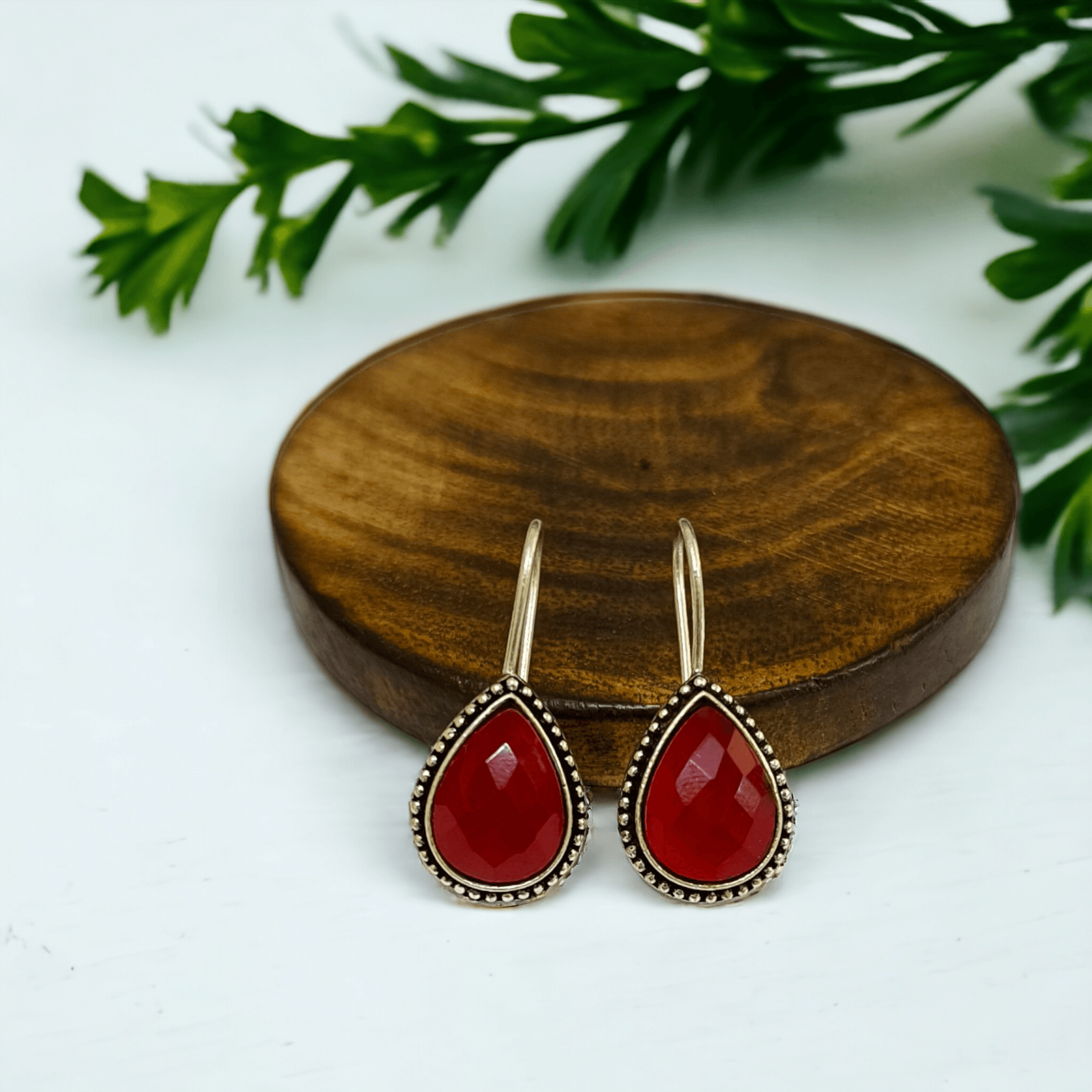 Drop Oxidized Hook Earrings | Sarichka