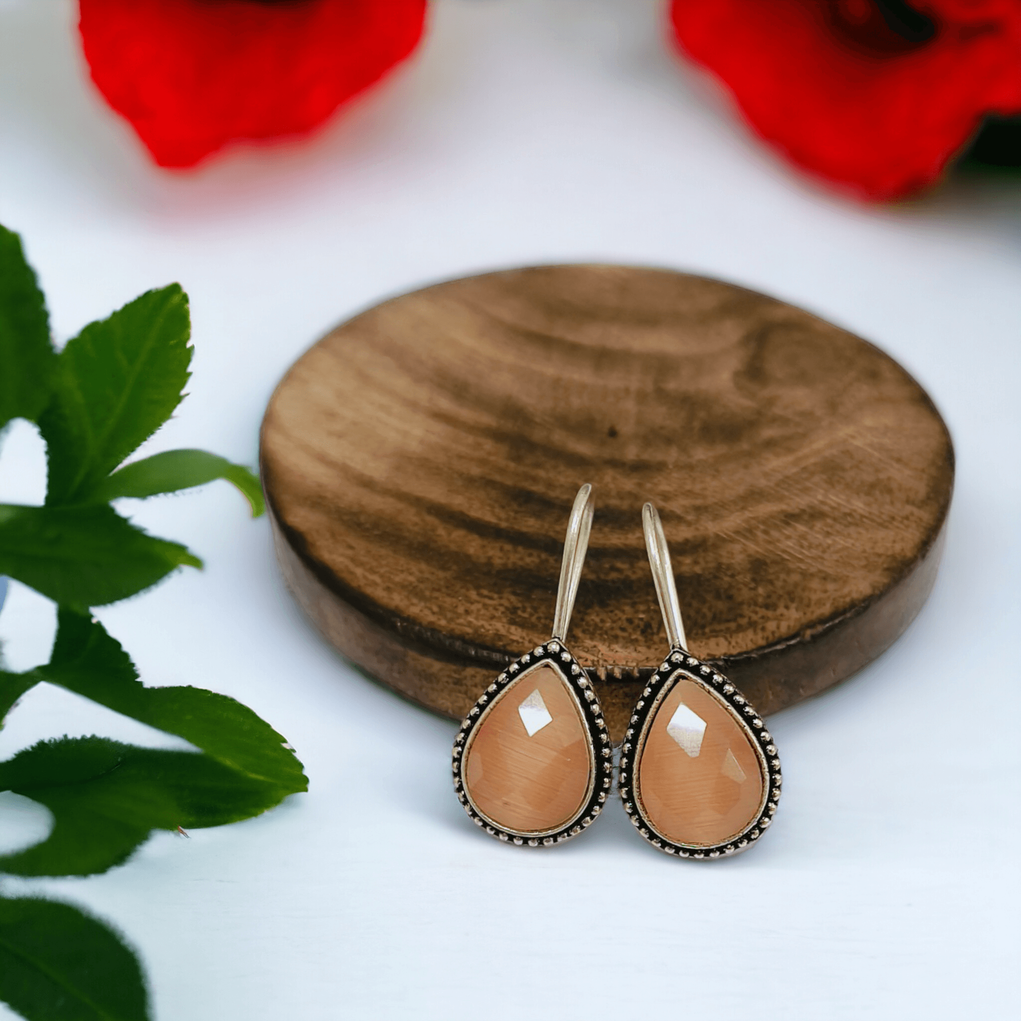 Drop Oxidized Hook Earrings | Sarichka