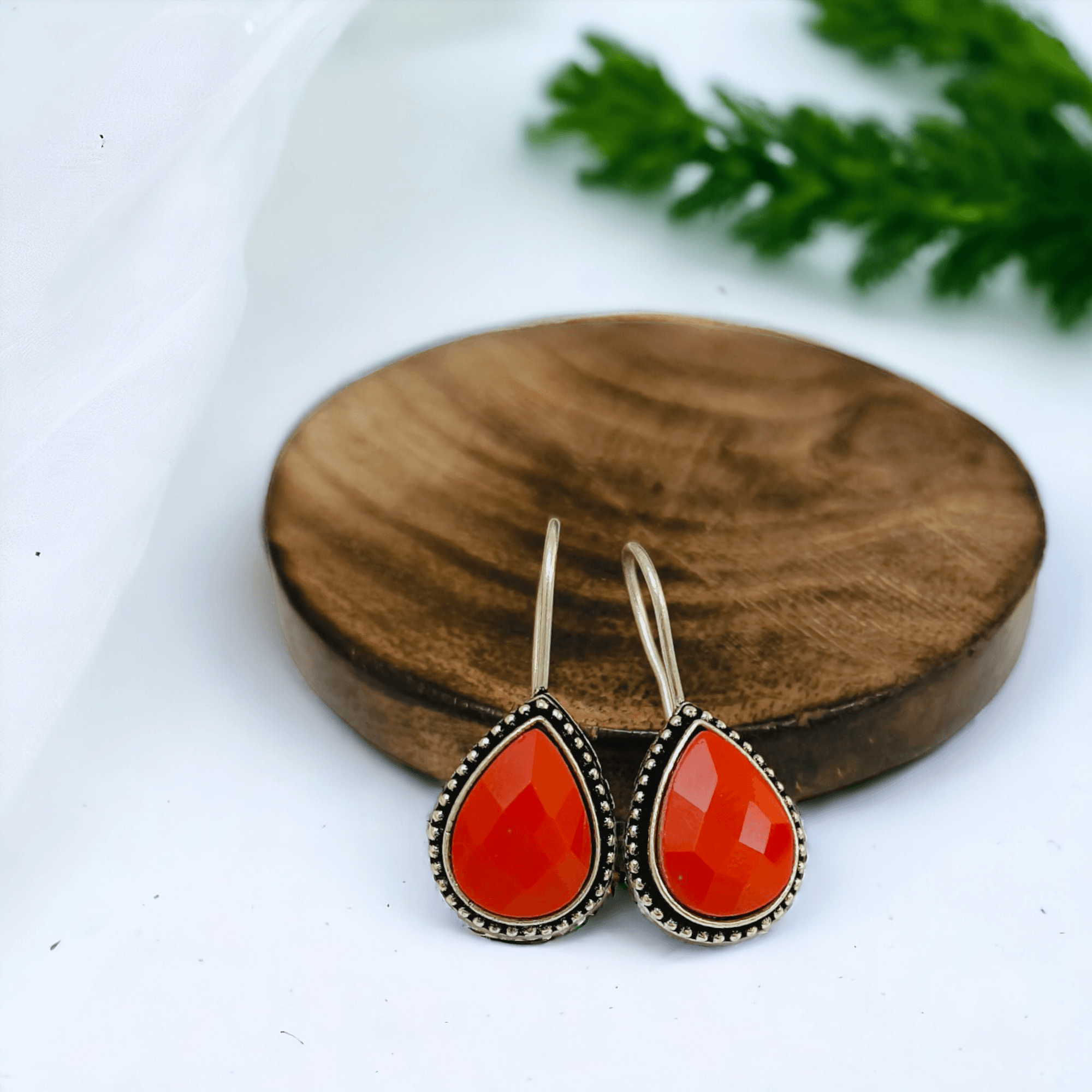 Drop Oxidized Hook Earrings | Sarichka