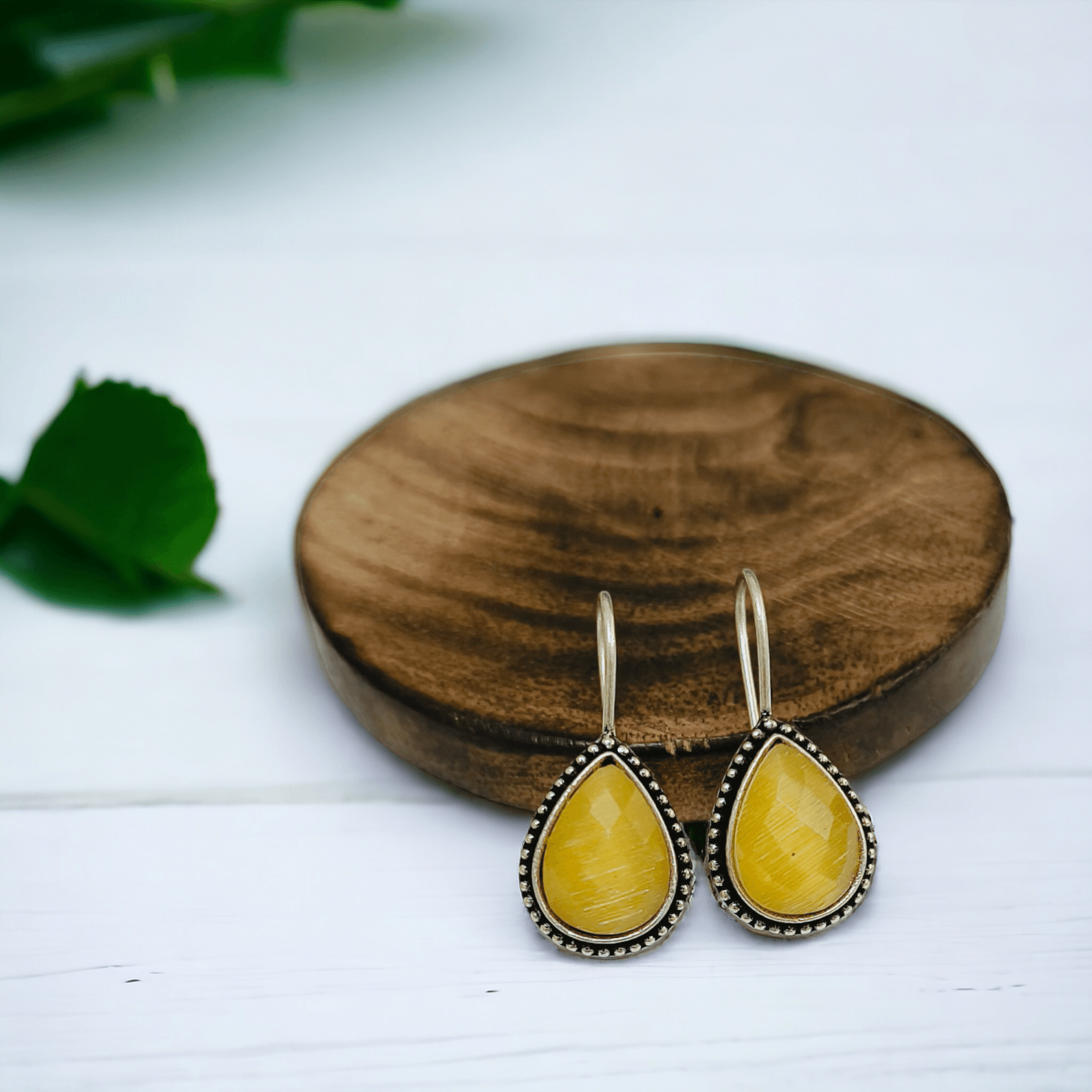 Drop Oxidized Hook Earrings | Sarichka