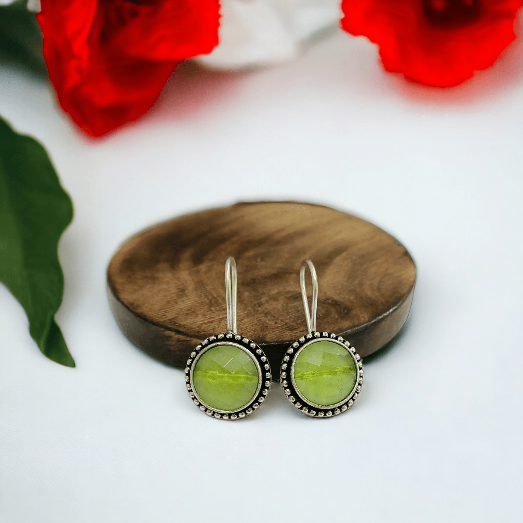 Oxidised Hook Earrings 