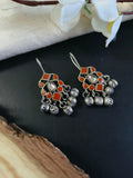 oxidised ghungroo earrings