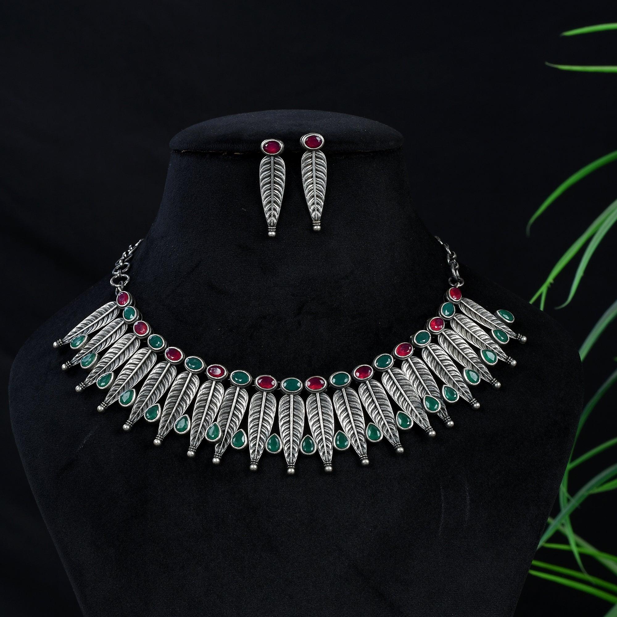 Oxidized Necklace Set