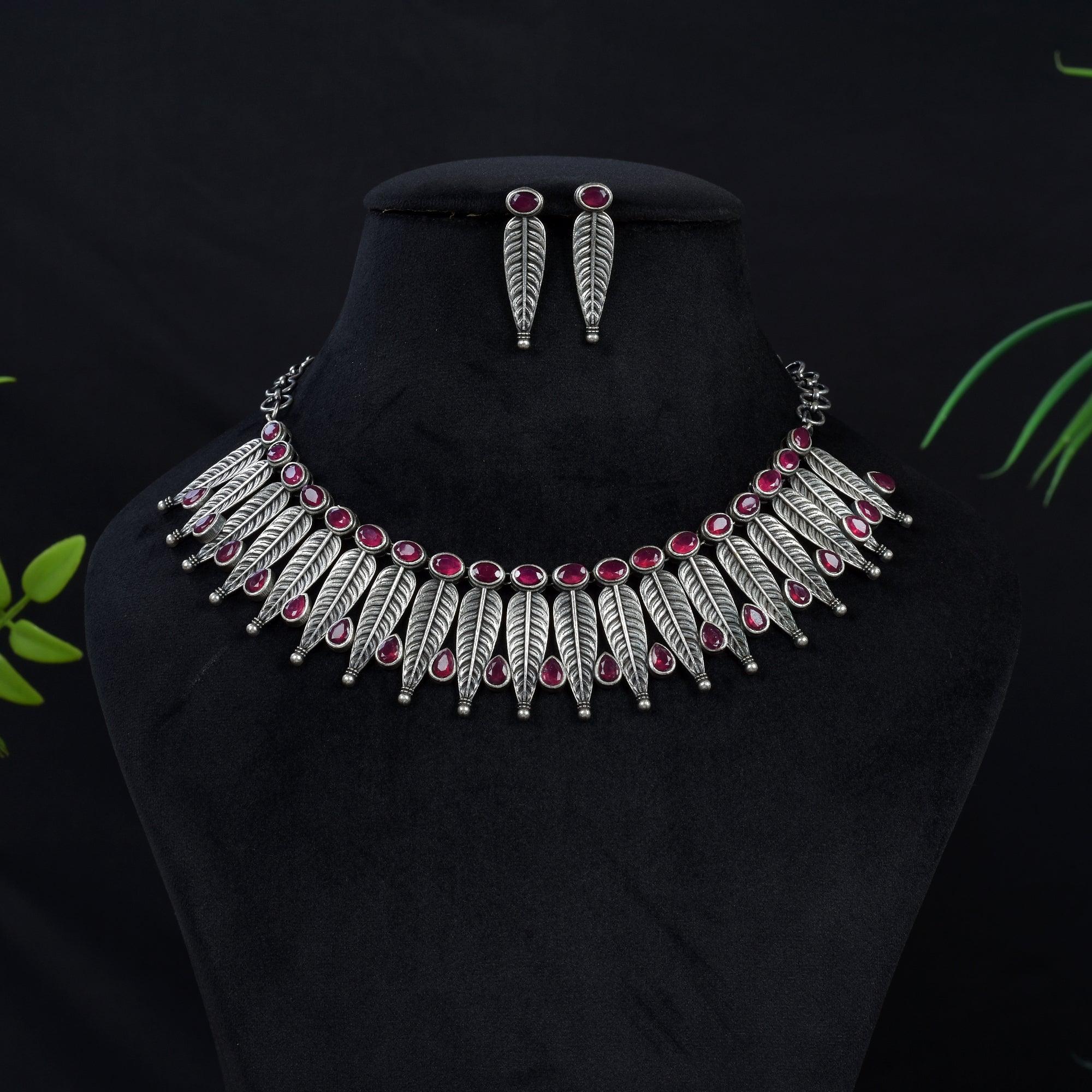 Oxidized Necklace Set