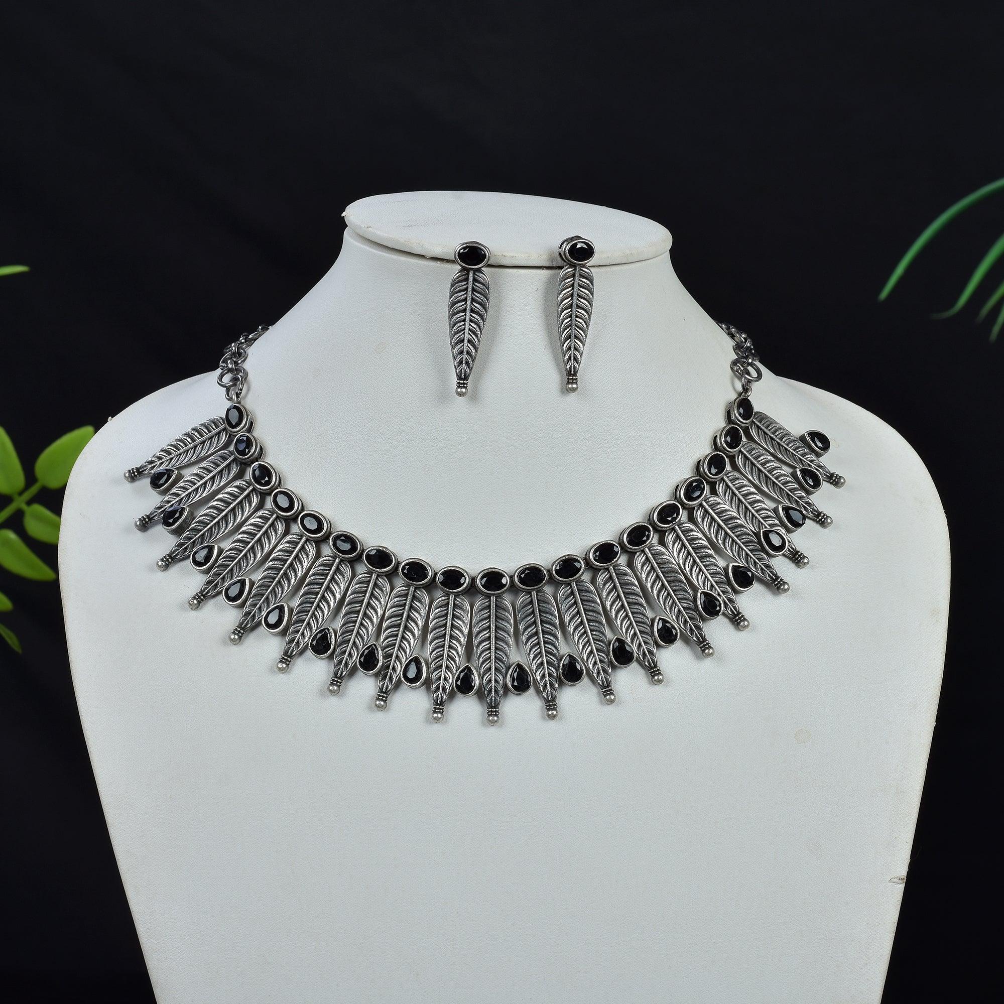 Oxidized Necklace Set