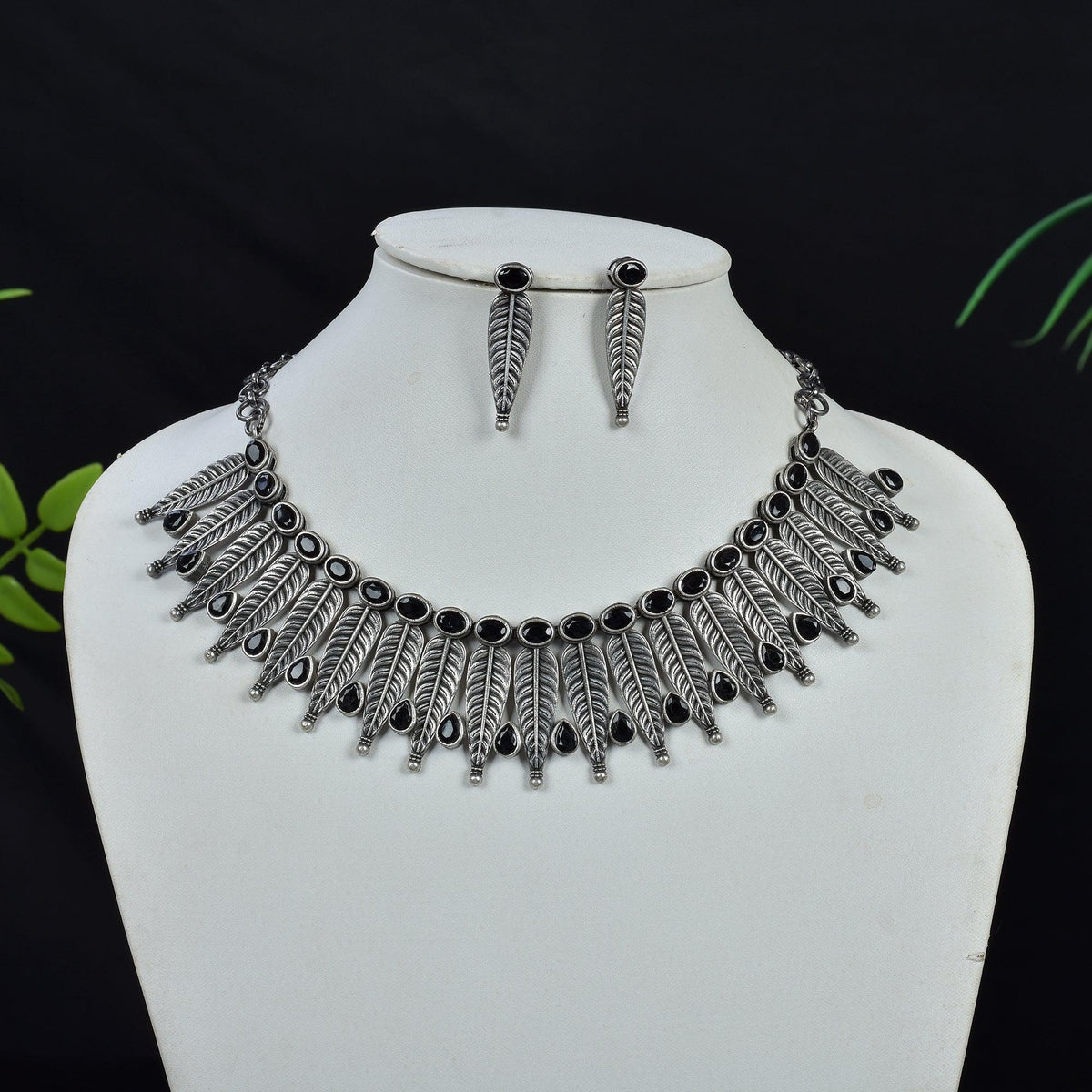 Oxidized Necklace Set