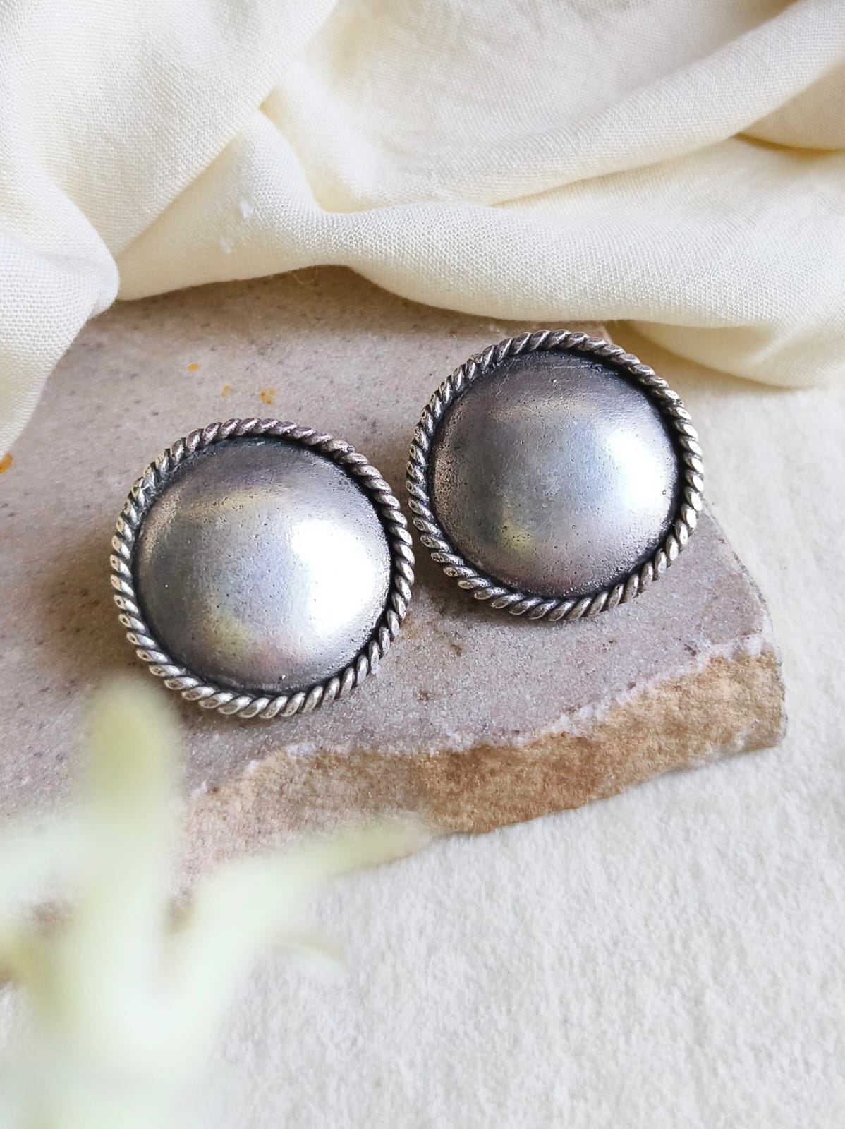 ✨ Antique Coin Studs & Ring Combo Set | Sarichka Fashion