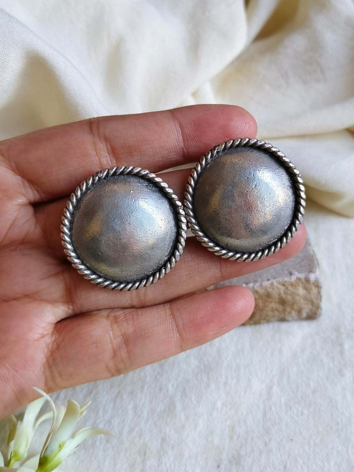 ✨ Antique Coin Studs & Ring Combo Set | Sarichka Fashion