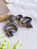 Exquisite 925 Silver Plated Antique Danglers | Sarichka