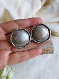 Timeless Silver Coin Stud Earrings | Sarichka