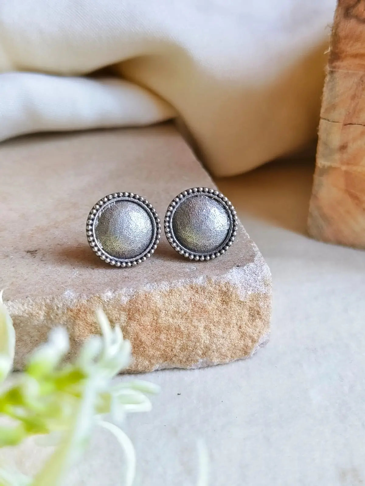 Oxidised Small Stud Earrings for Casual & Daily Wear | Sarichka
