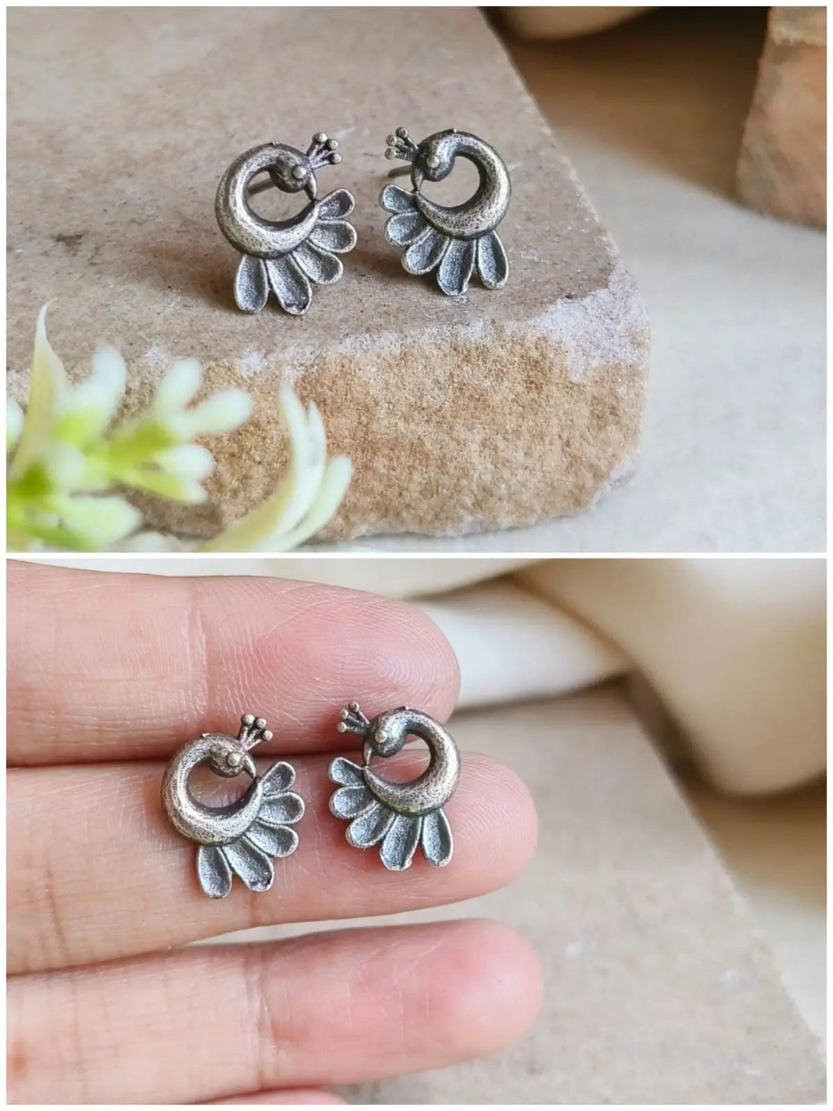 Chic Silver-Toned Tiny Studs Combo Set | Sarichka