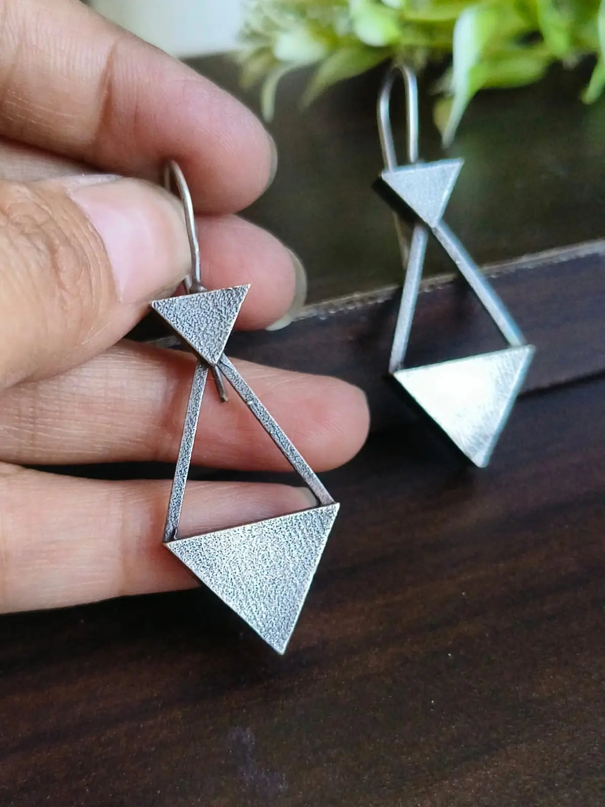 Elegant Silver-Plated Kite Hook Earrings | Sarichka