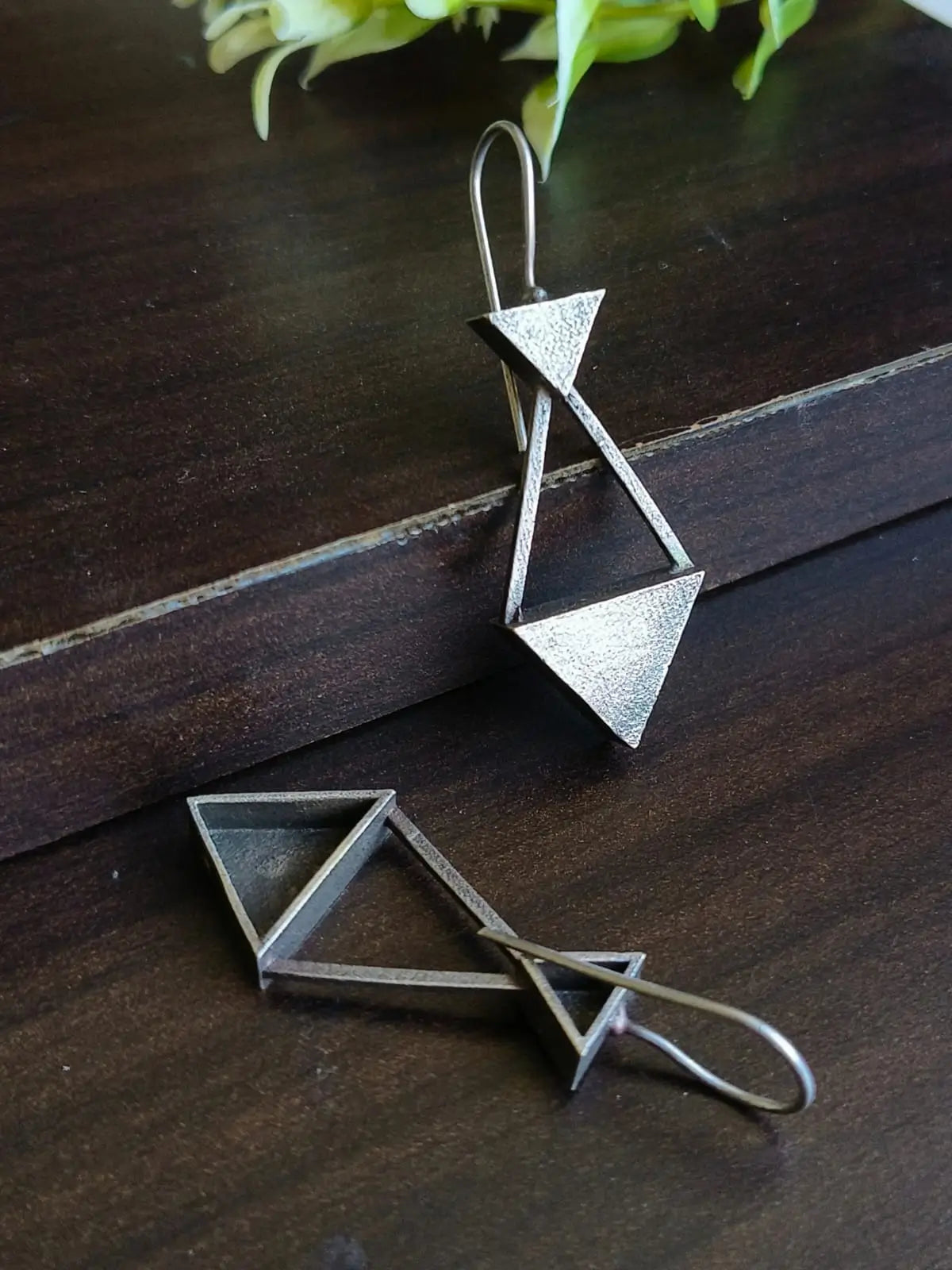 Elegant Silver-Plated Kite Hook Earrings | Sarichka